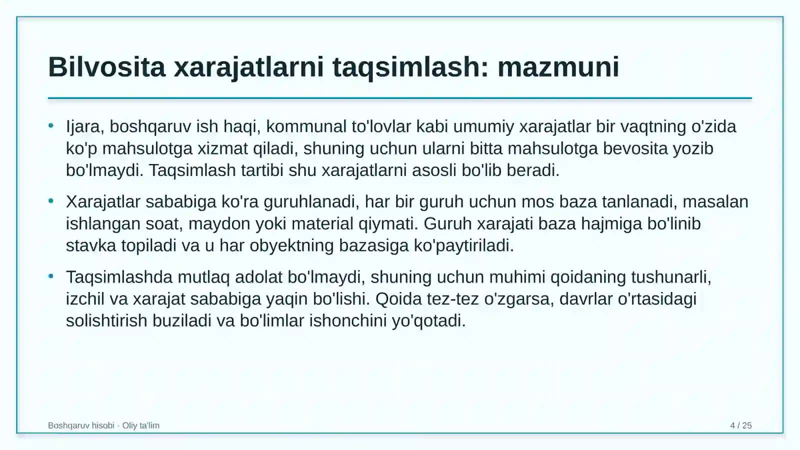 gidroelektr stansiyalarida bilvosita xarajatlarni taqsimlash tartibini ishlab chiqish 5487 4