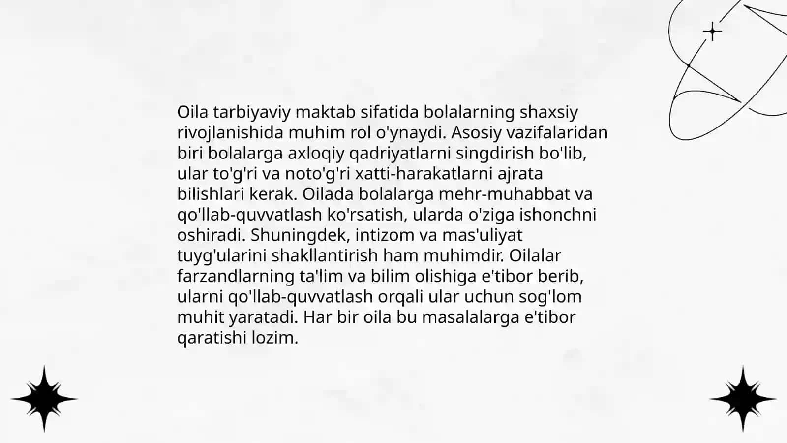 Oilaning ahamiyati jamiyatda 4