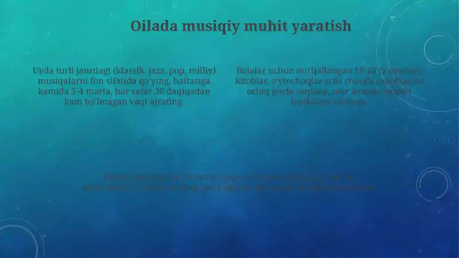 Oilada bolalarni musiqaviy qobilyatini oshirish 4