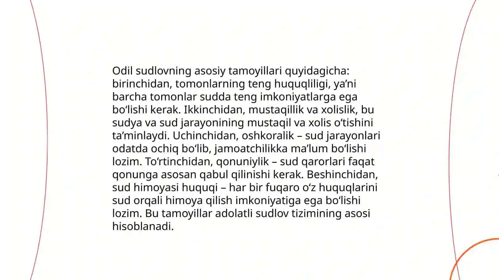 Sud hokimiyati va odil sudlov tushunchasi 4
