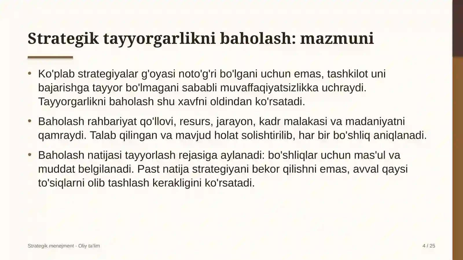 elektron tijoratda strategik tayyorgarlikni baholash 6641 4