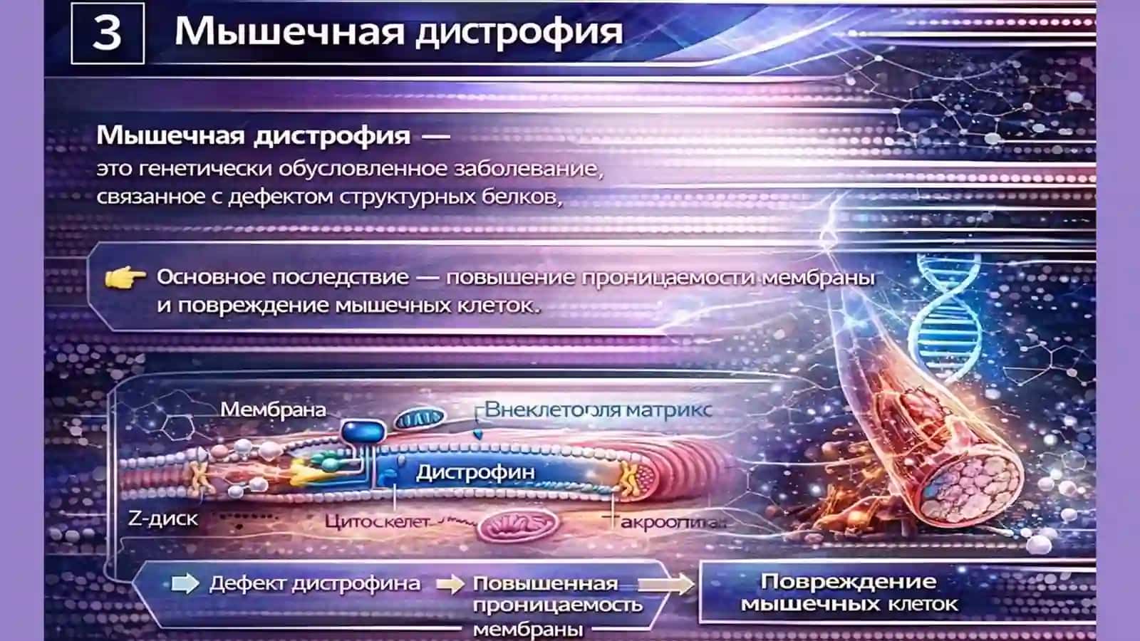 Биохимические изменения при мышечной дистрофии и денервации 4