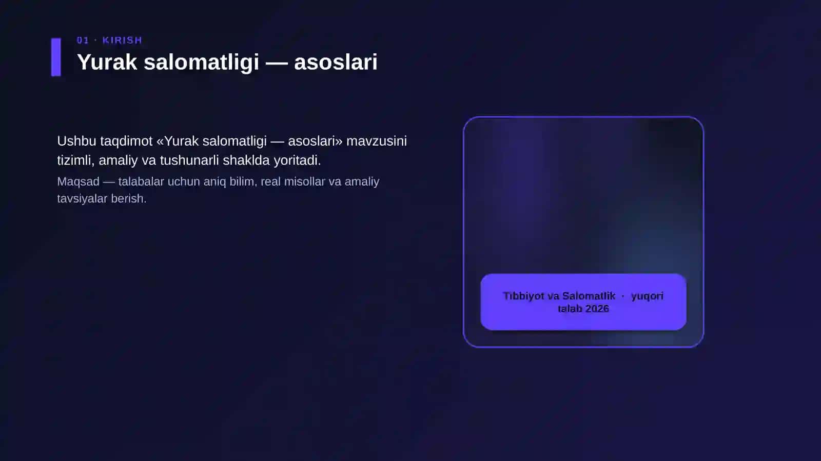 Yurak salomatligi — asoslari 4