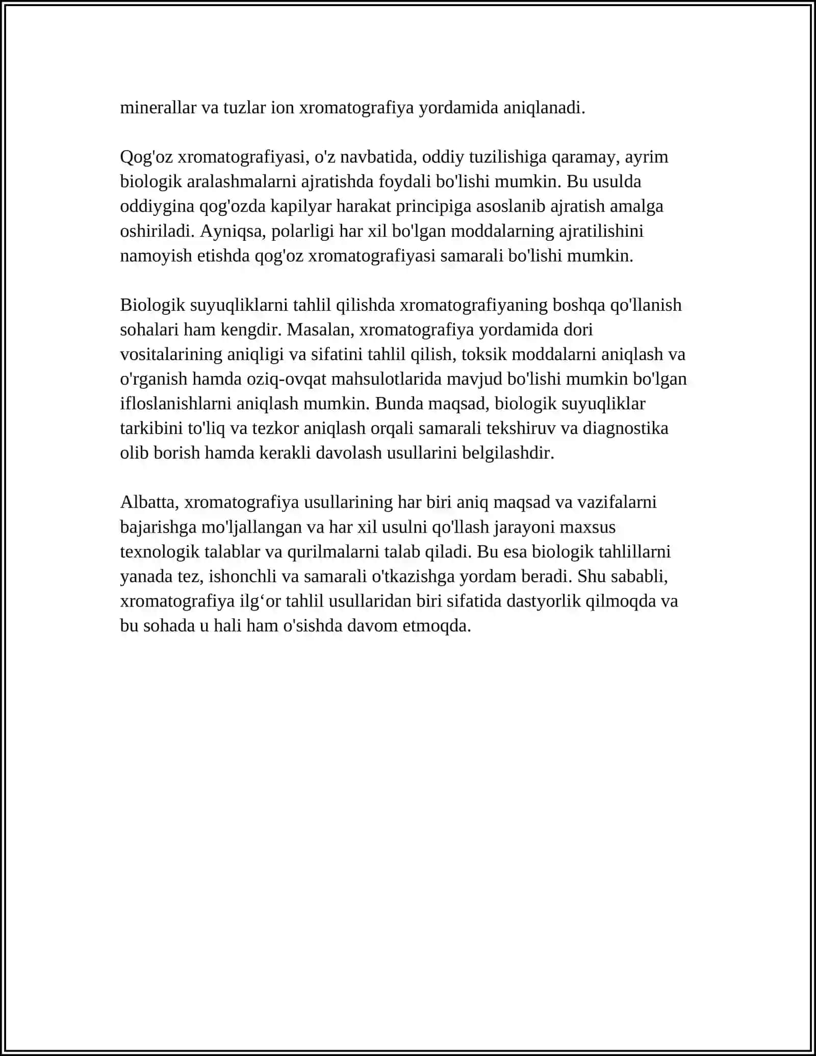 XROMATOGRAFIYANING TIBBIY IZLANISHLARDAGI IMKONIYATLARI 4