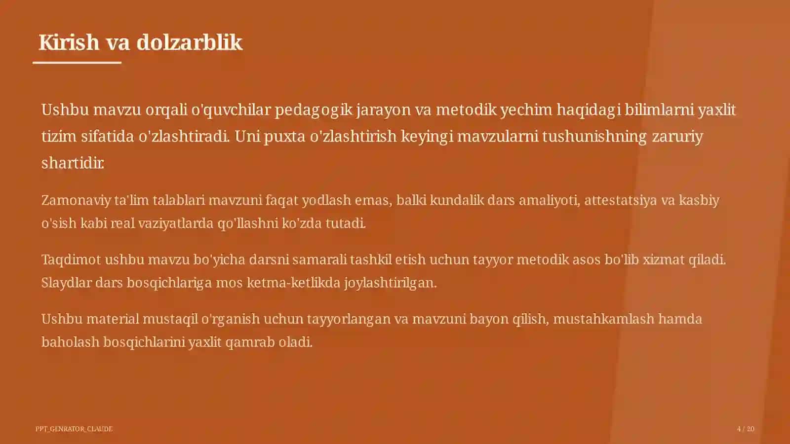 O'qituvchining nutq madaniyati va pedagogik muloqot 4