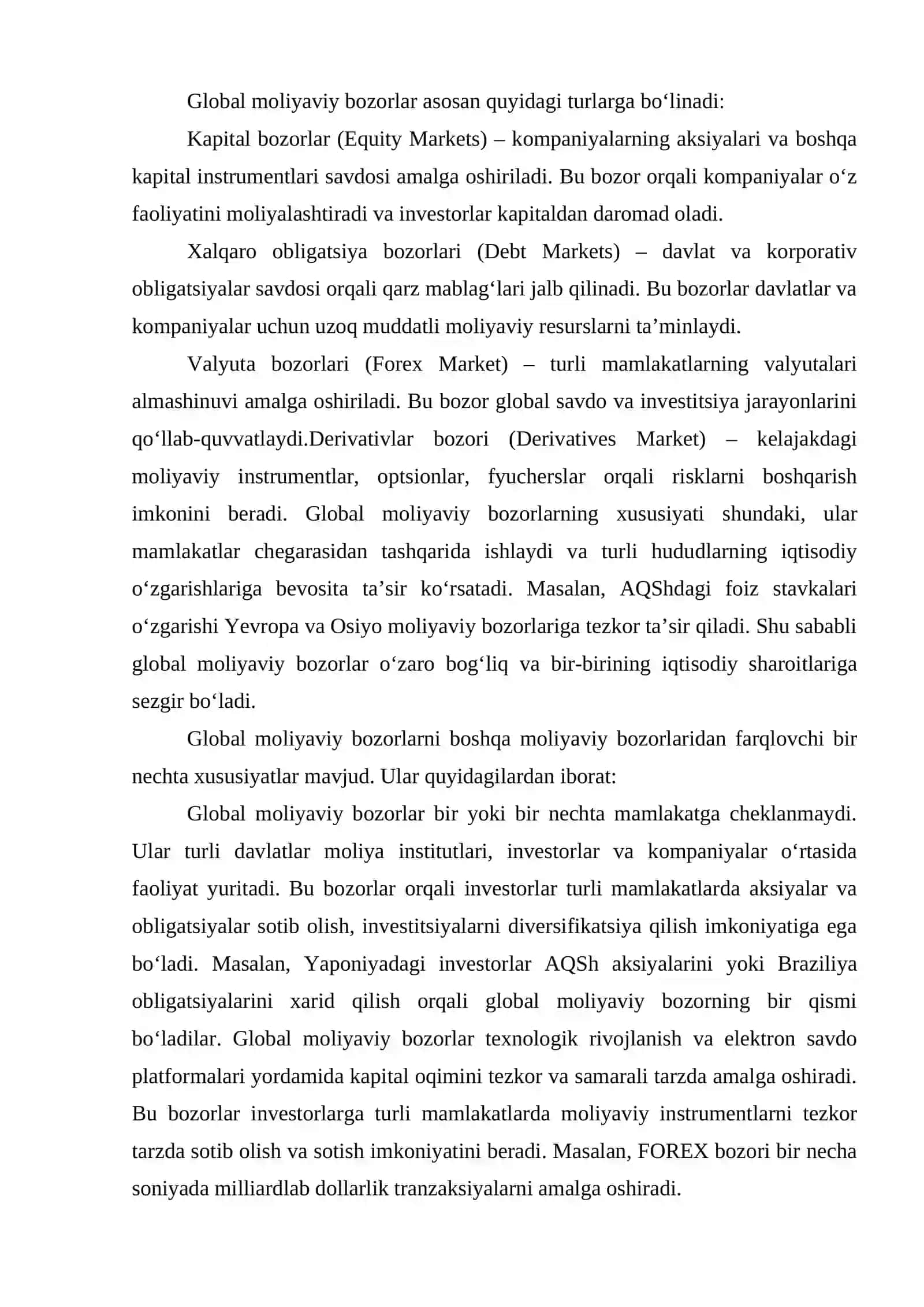 Global va mintaqaviy moliyaviy bozorlarning o‘zaro bog‘liqligi 4