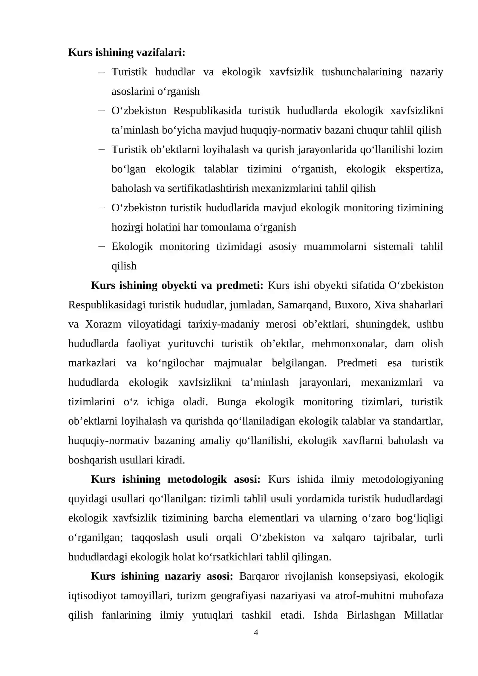 TURISTIK HUDUDLАRDА EKОLОGİK XАVFSIZLIKNI АMАLIY TА’MINLАSH 4