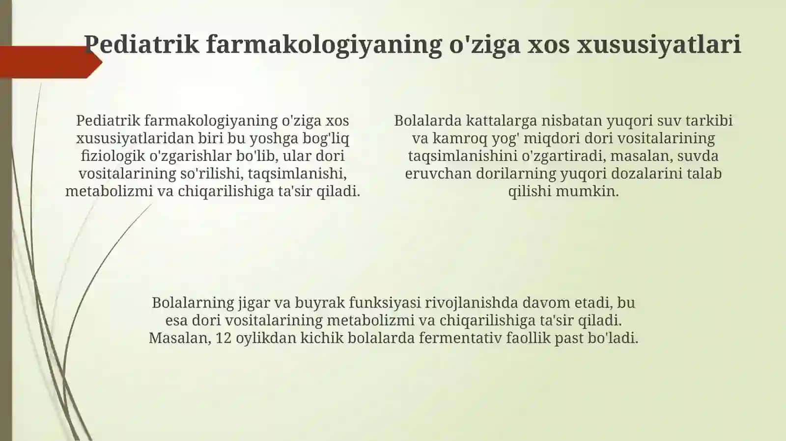 Bolalar amaliyotida foydalanish uchun dorivor vositalarini yaratish 4