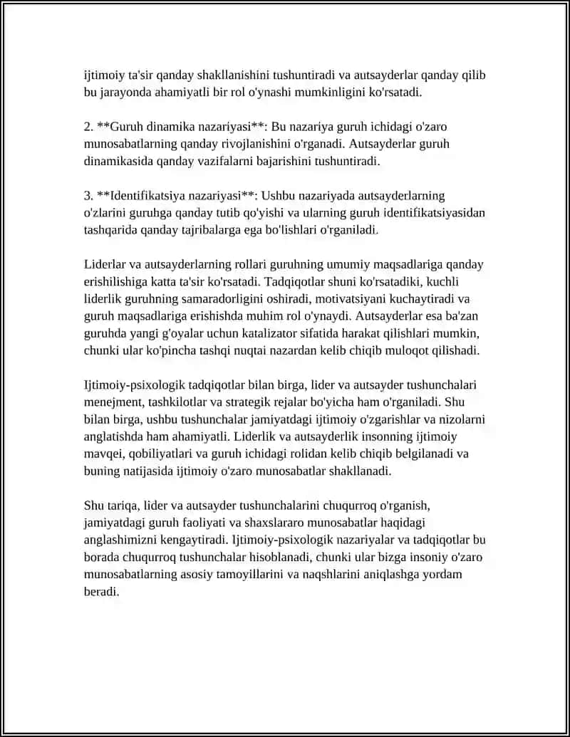 GURUHDAGI LIDER AUTSAYDER HOLATLARINI IJTIMOIY PSIXOLOGIK JIHATDAN TAHLILI 4