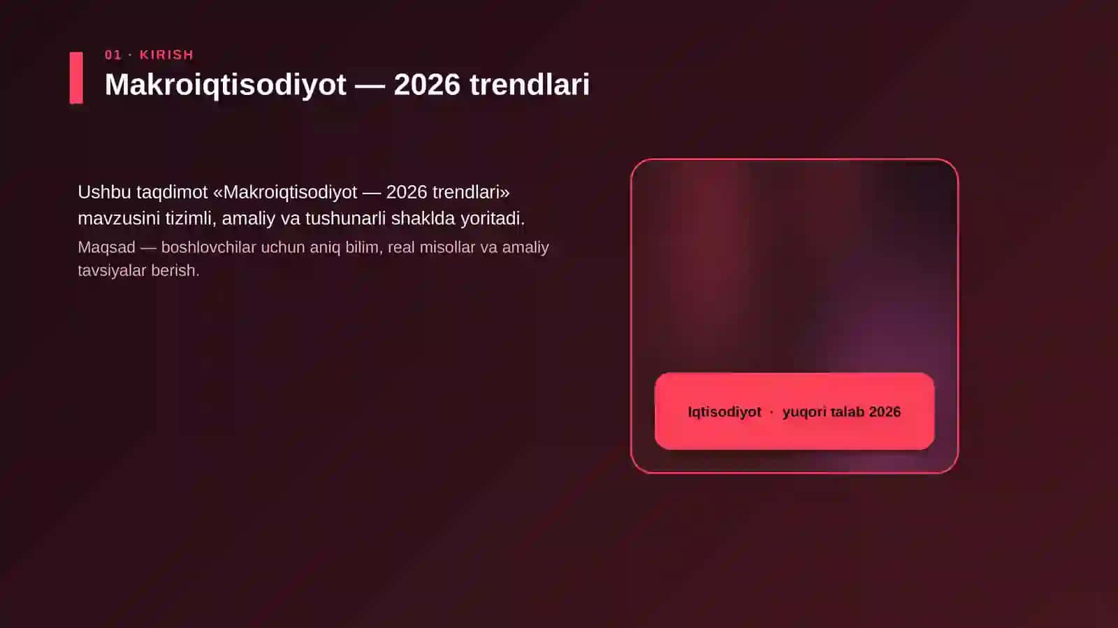 Makroiqtisodiyot — 2026 trendlari 4