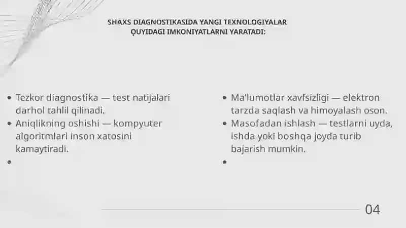 Psixologiyada shaxs diagnostikasida zamonaviy texnologiyalar va mobil ilovalardan foydalanish 4