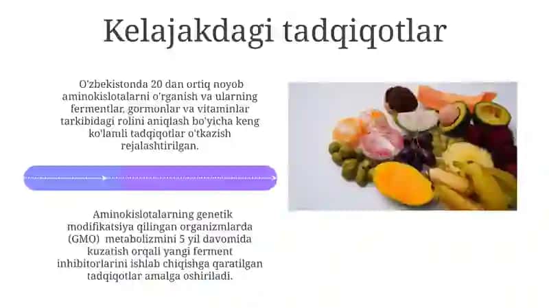 Aminokislotalar: Vitaminlarning tarkibiy qismi sifatida 4