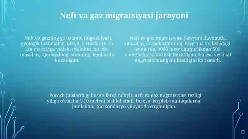 Neft va gazning hosil bo'lish nazariyalari 4