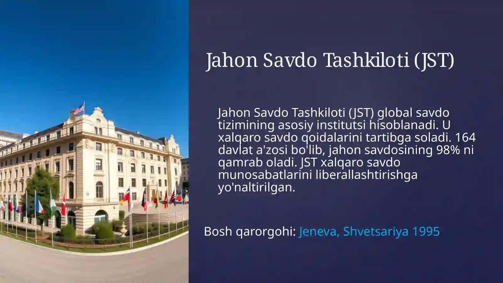 Global iqtisodiy rivojlanish fanidan tayyorlagan Mustaqilishi 4