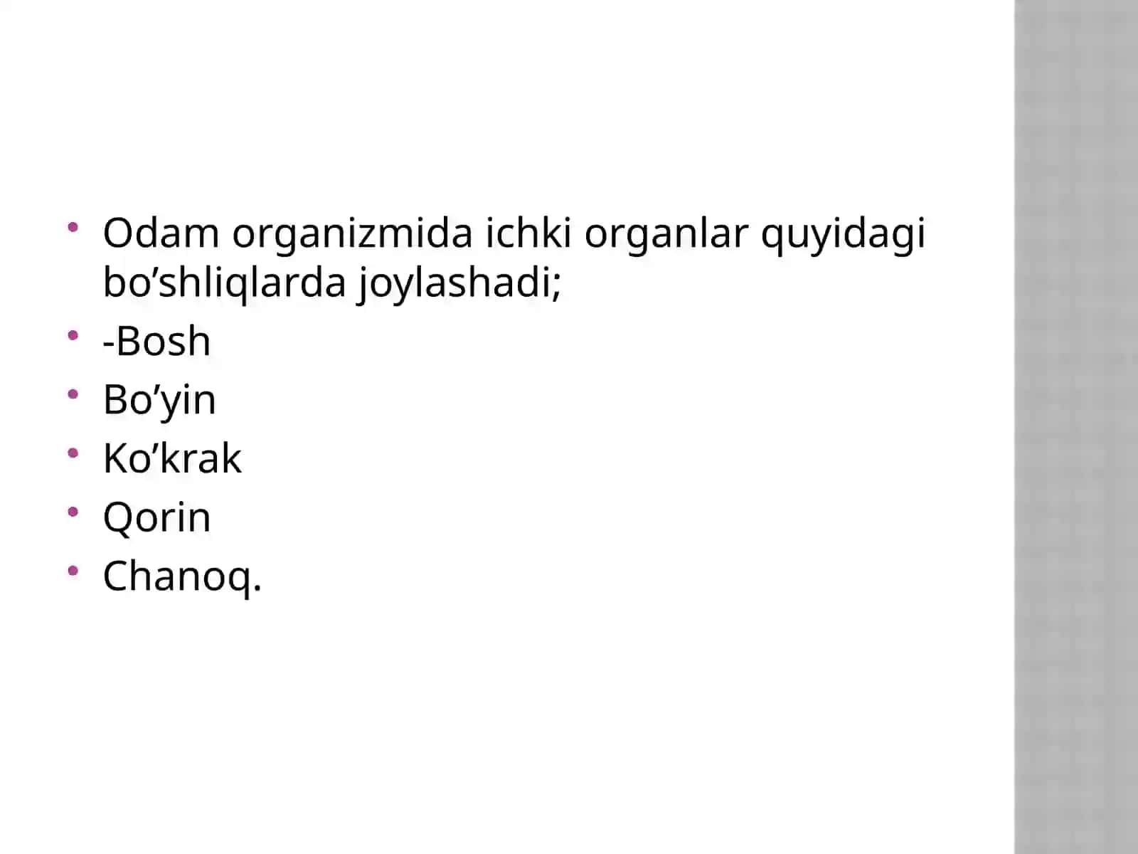 Splanxnologiyaga kirish.Hazm sistemasi;Og’iz bo’shlig’i, tishlar, so’lak bezlari, halqum 4