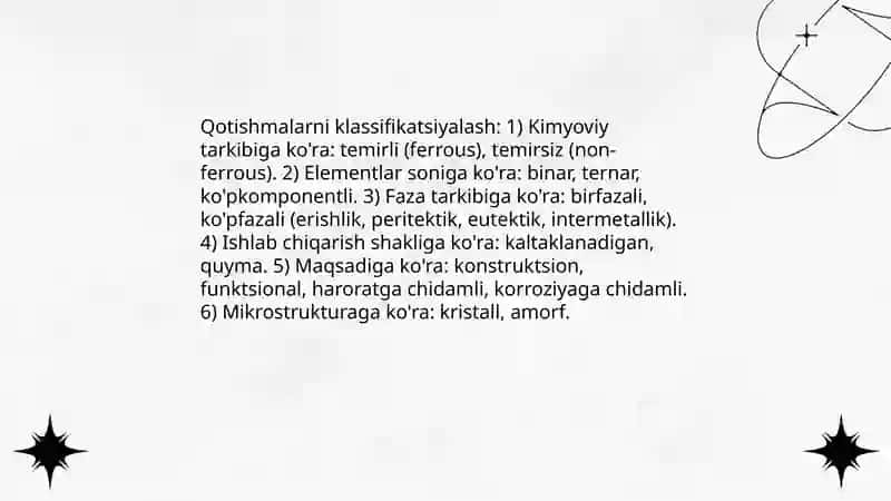 Qotishmalarning asosiy nazariyasi 4