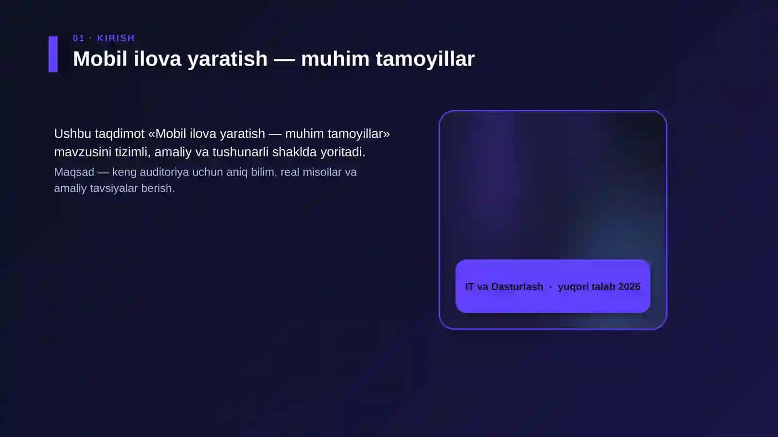 Mobil ilova yaratish — muhim tamoyillar 4
