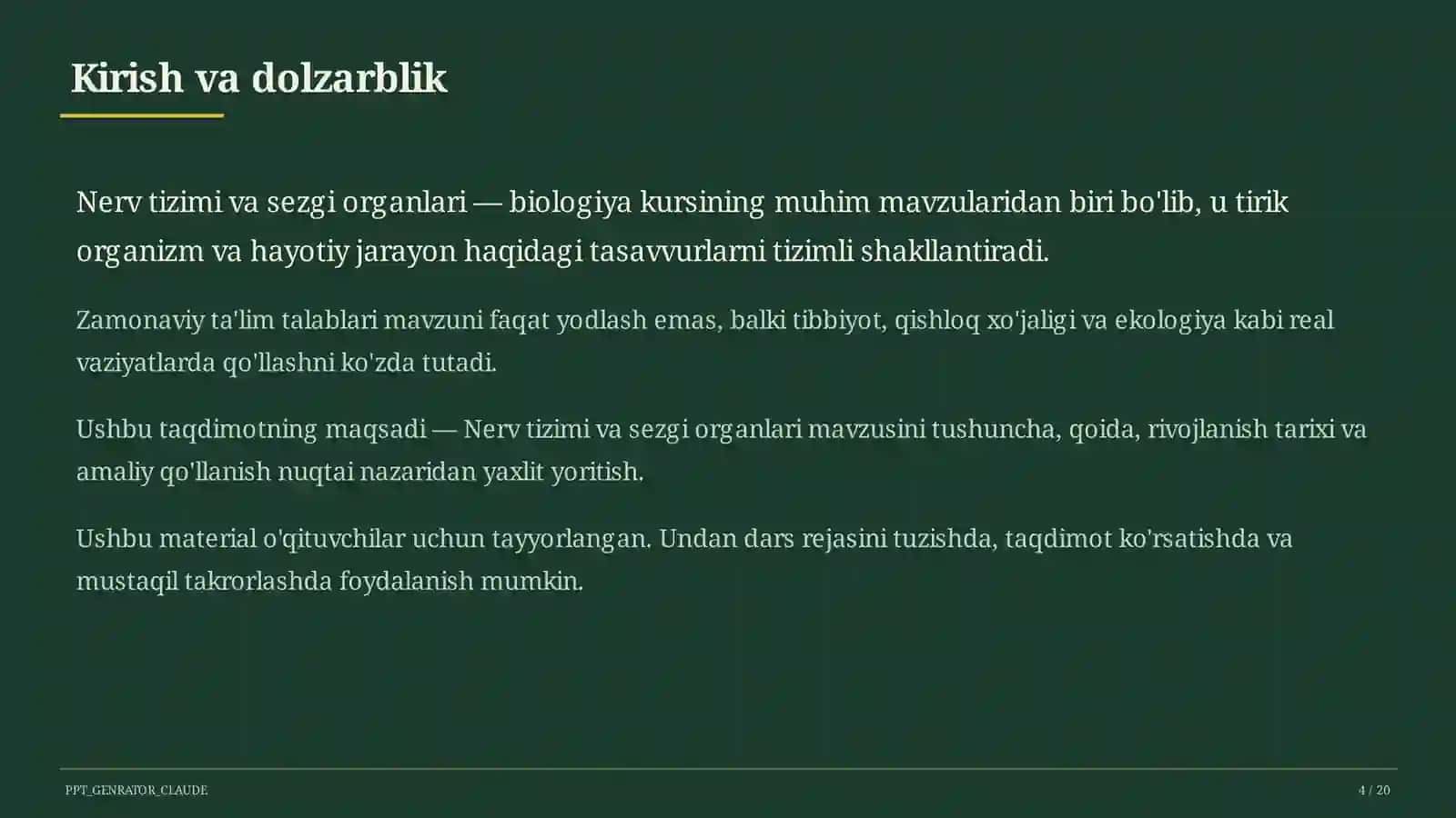 Nerv tizimi va sezgi organlari (8-sinf) 4