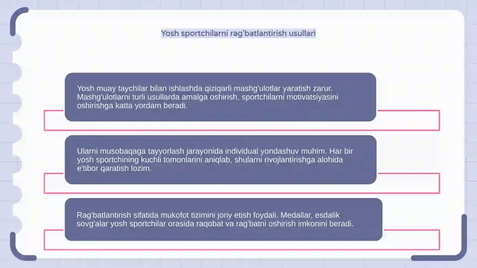 Yosh muay taychilar uchun mashg'ulot asoslari 4