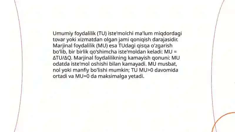 Iste'molchi xulqi nazariyasi 4