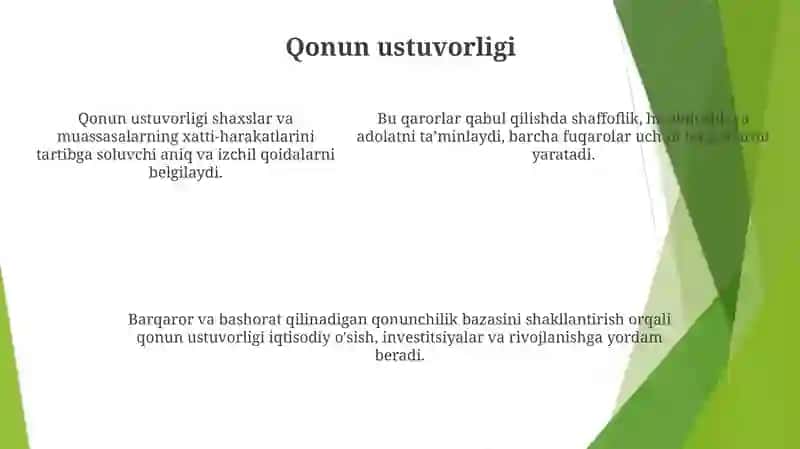 Adolat Va Qonun Ustuvorligi Tamoyillarini Taraqqiyotni Eng Asosiy Va Zarur Shartiga Aylantirish 4