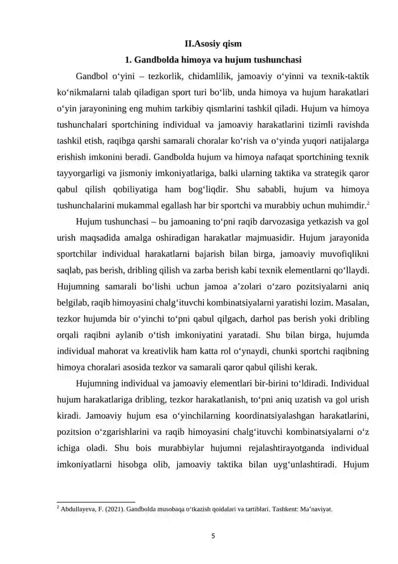 Gandbol o‘yinida himoya va hujum taktikasi 4