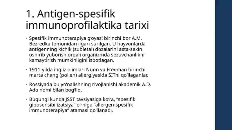 Atopik kasalliklarning maxsus (spesifik) immunoterapiyasi 4