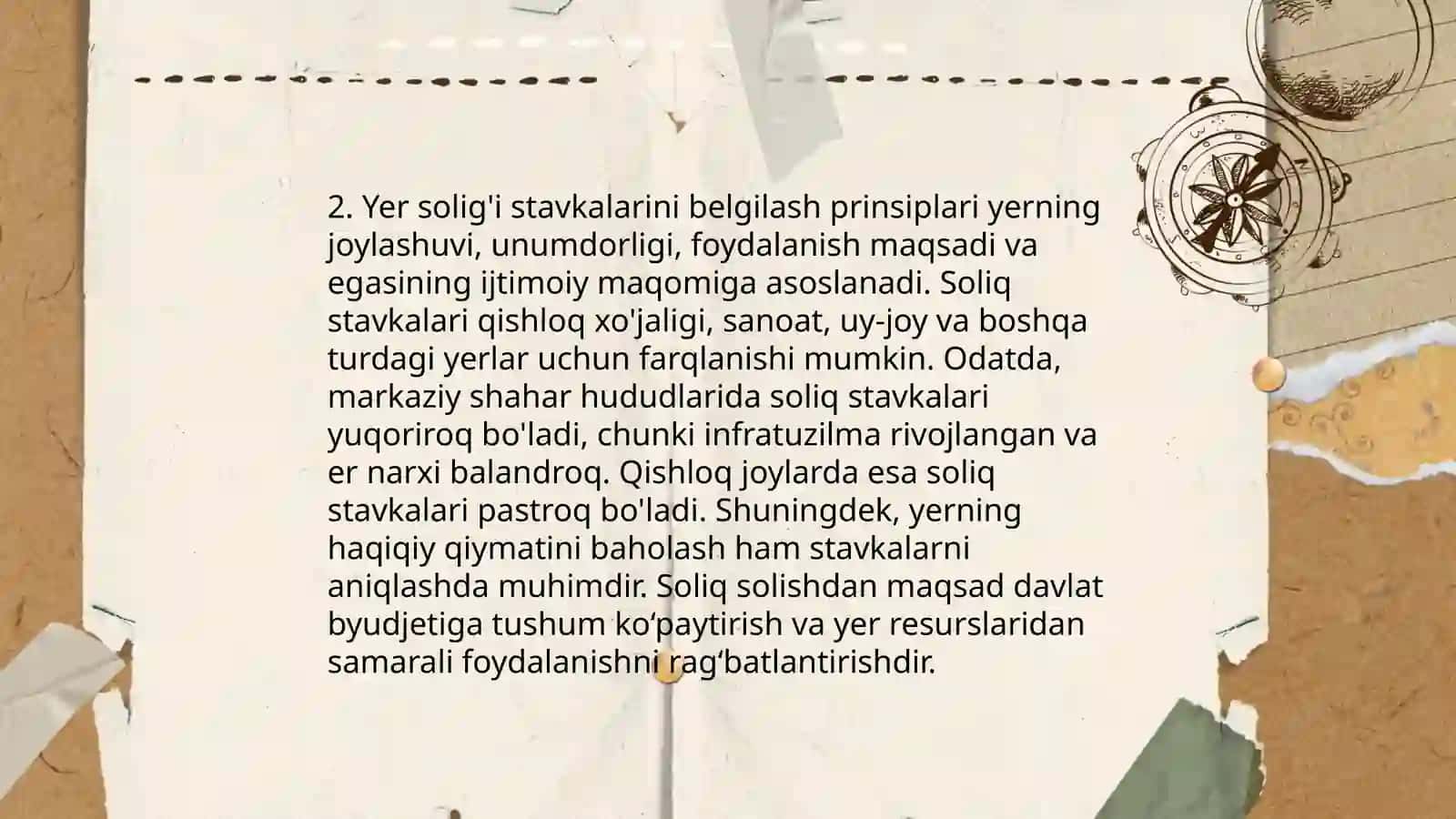 Yer solig'i stavkalari 4