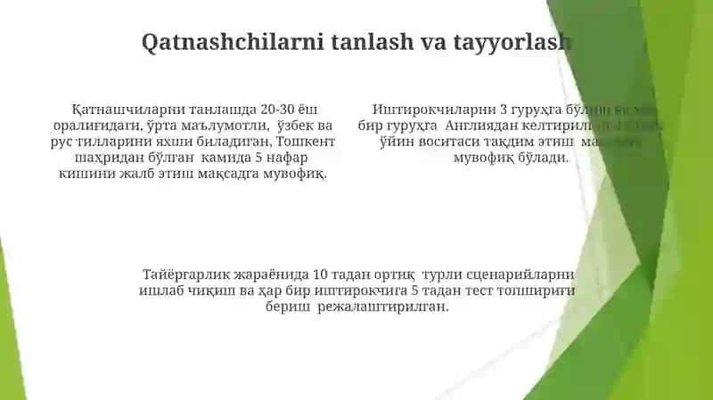 Taqqoslash O'yinlarini O'tkazish 4