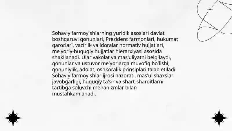 Sohaviy farmoyish hujjatlari 4
