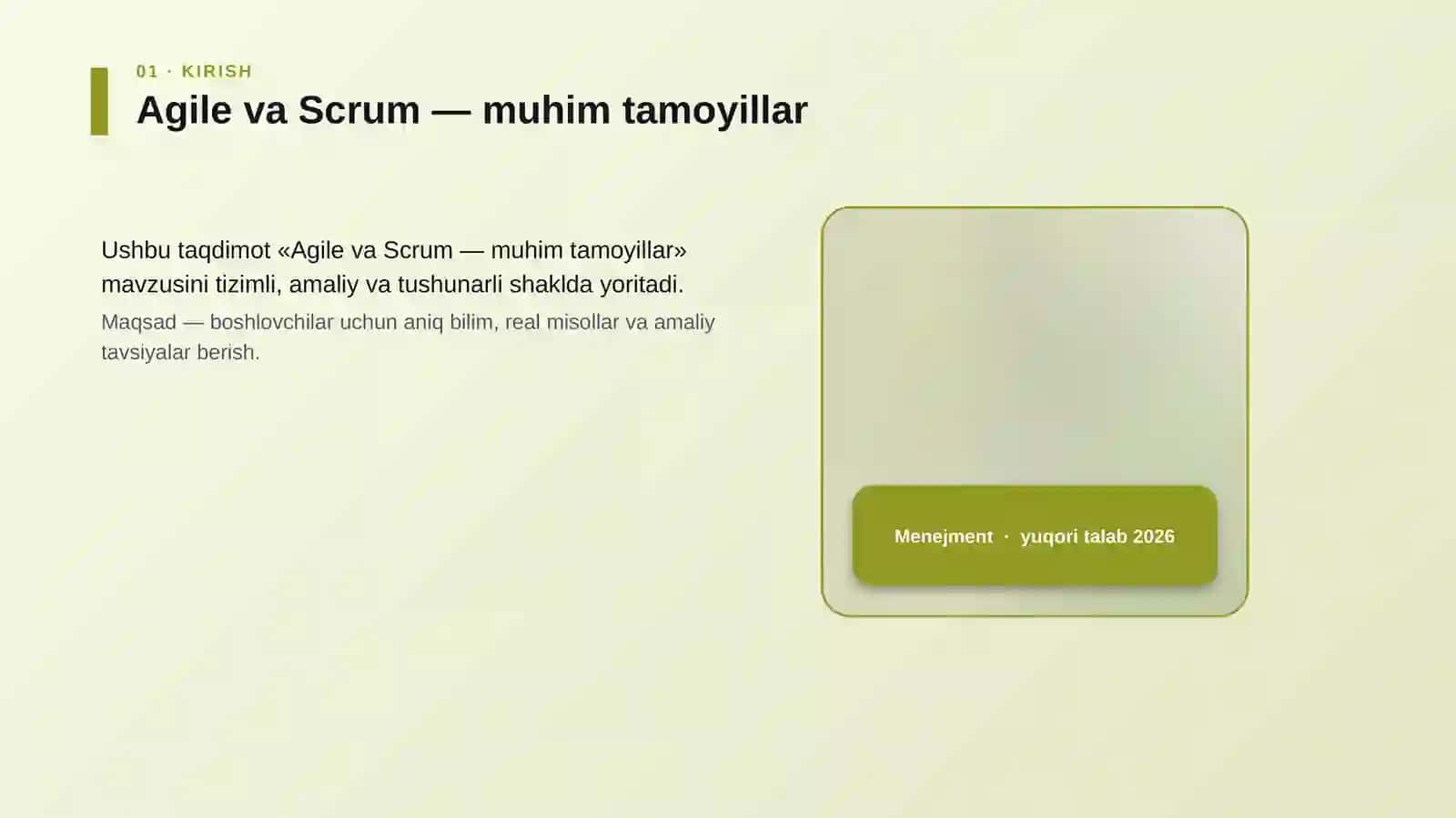 Agile va Scrum — muhim tamoyillar 4