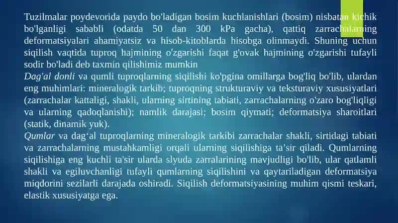 MUHANDISLIK GEOLOGIYASI VA GRUNTLAR MEXANIKASI 4