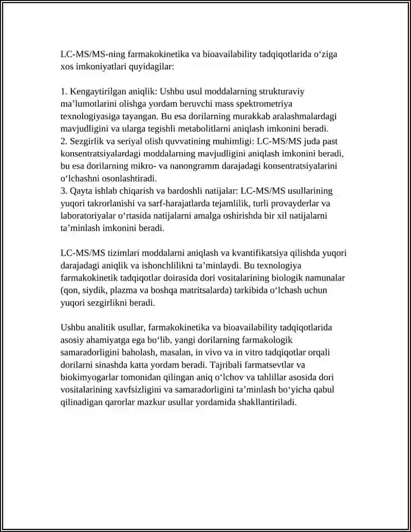 XROMATOGRAFIYANING TIBBIY IZLANISHLARIDAGI IMKONIYATLARI 4