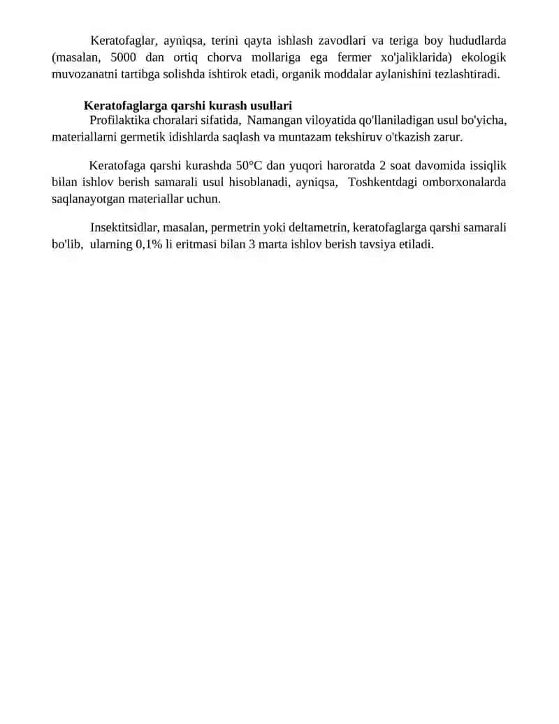 Hasharotlar buyum va materiallarning zararkunandalari 4
