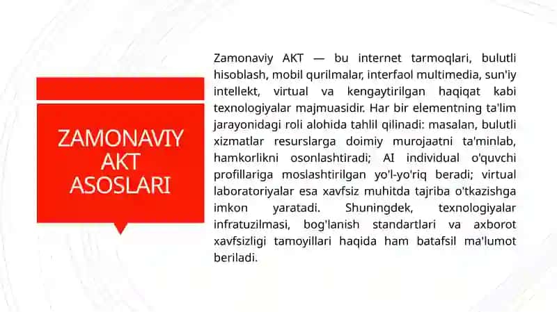 Zamonaviy axborot kommunikatsiya texnologiyalari va ularning didaktik imkoniyatlari 4