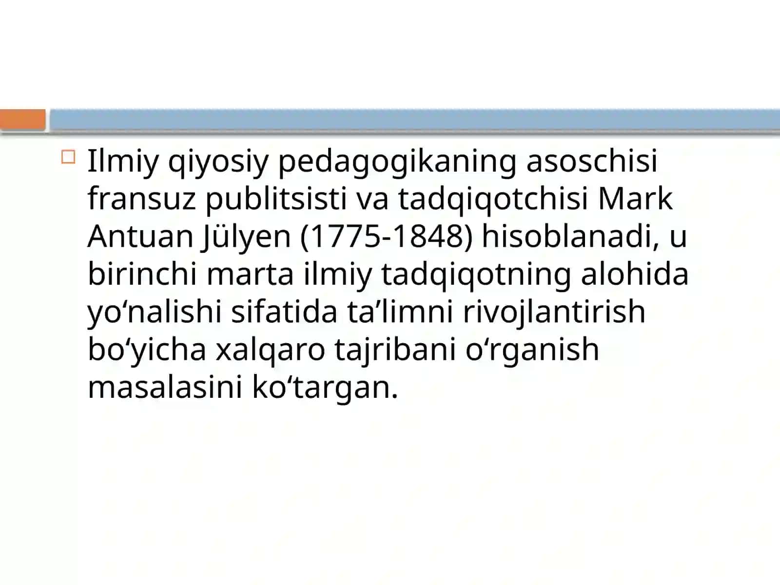 Qiyosiy pedagogikaning taraqqiyot bosqichlari 4