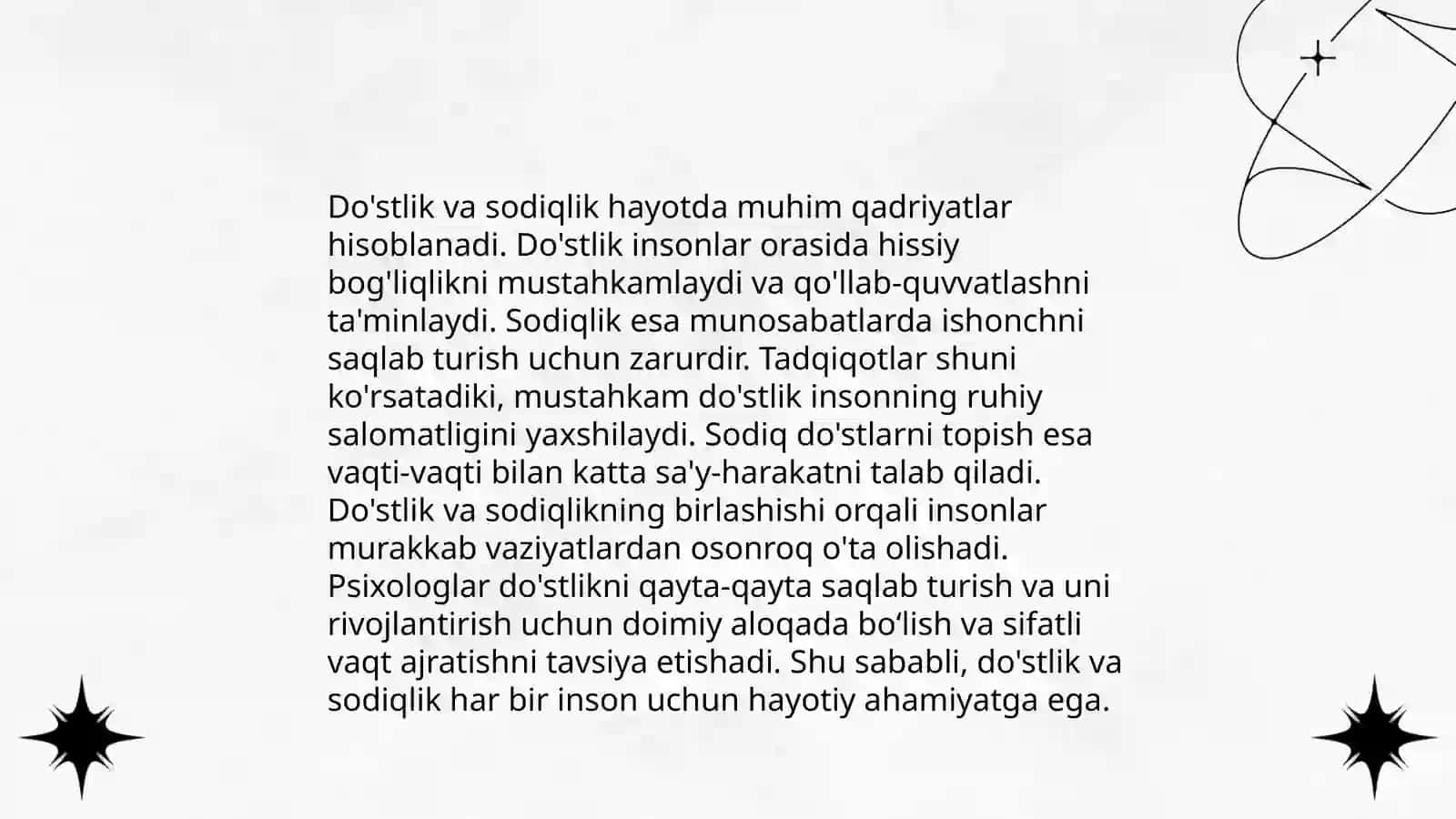 7-sinf tarbiya kitobidagi 20-mavzu asosida 4
