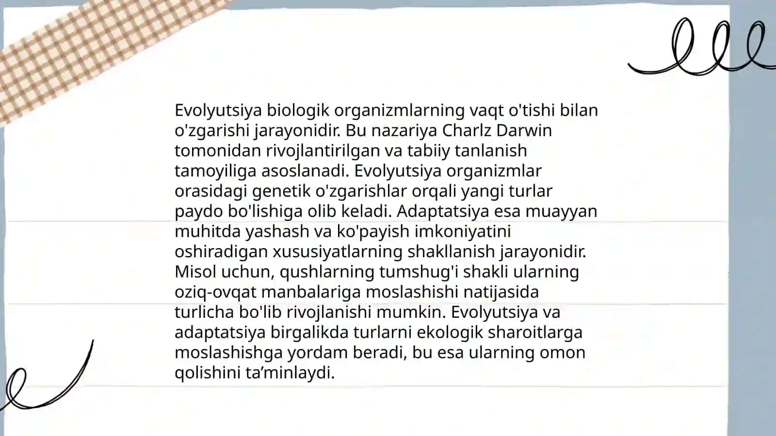 Biologiya tushunchalarni rivojlantirish nazariyasi 4