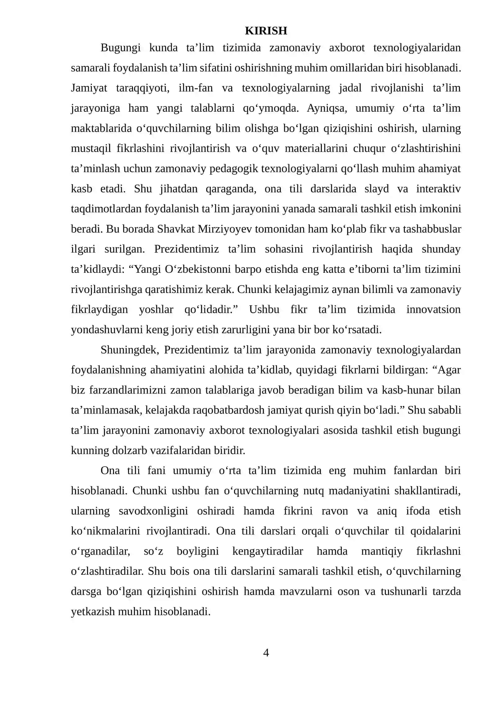 Ona tili darslarida slayd va interaktiv taqdimotlar yordamida mavzuni o‘zlashtirish 4