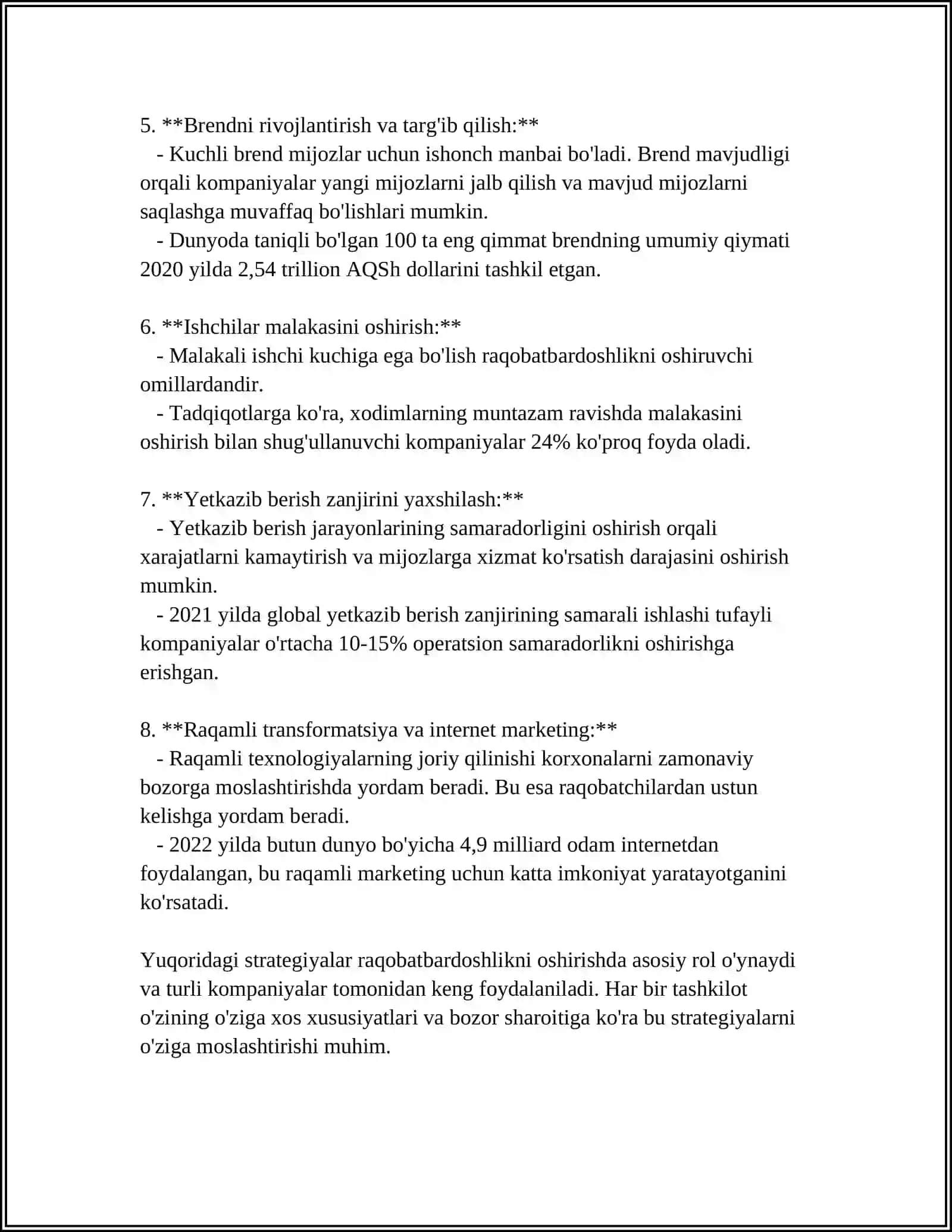 RAQOBATBARDOSHLIK VA INNOVATSION MAHSULOTLAR 4