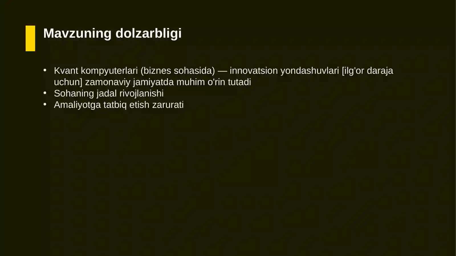 Kvant kompyuterlari (biznes sohasida) — innovatsion yondashuvlari [ilg'or daraja uchun] 4