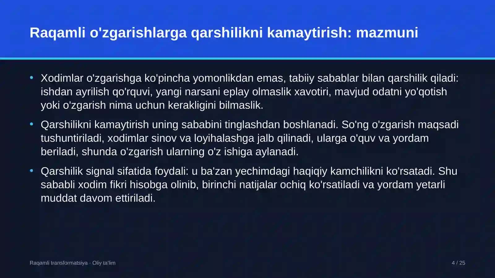 Charm-poyabzal sanoatida xodimlarning raqamli o'zgarishlarga qarshiligini kamaytirish 4