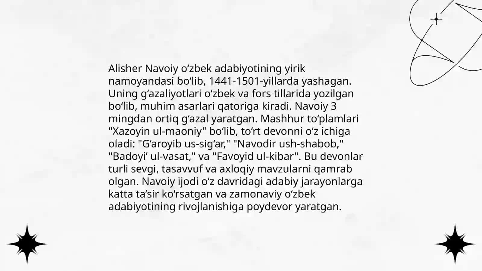 Alisher Navoiy asarlari va bibliografiyaga qõshgan hissasi 4
