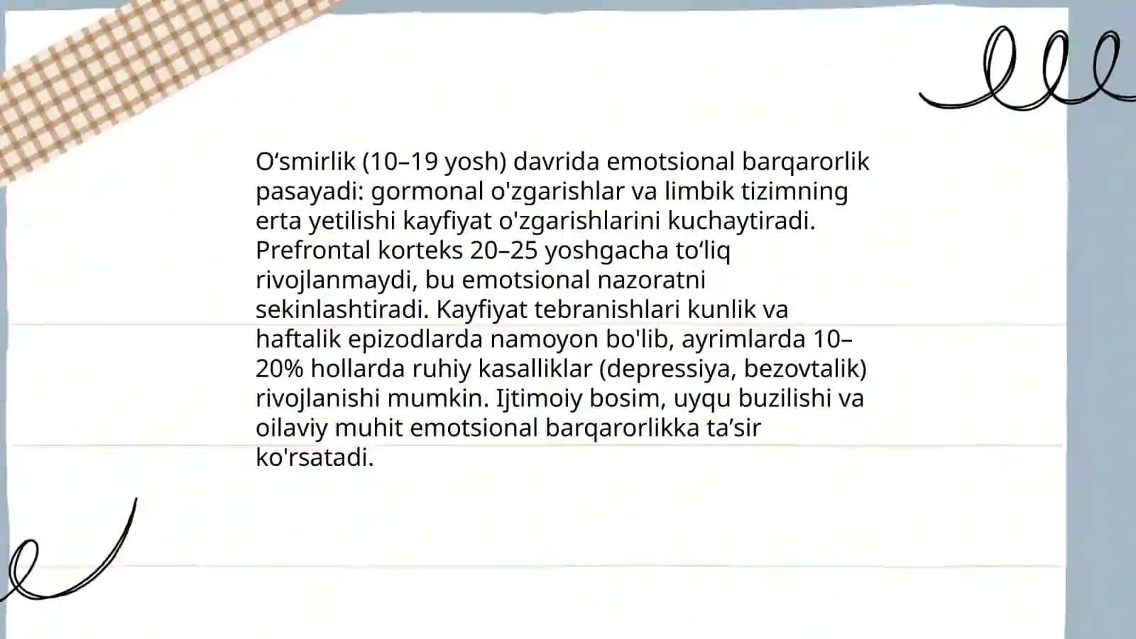 Oʻsmirlik davrida psixik rivojlanish hususiyatlari 4