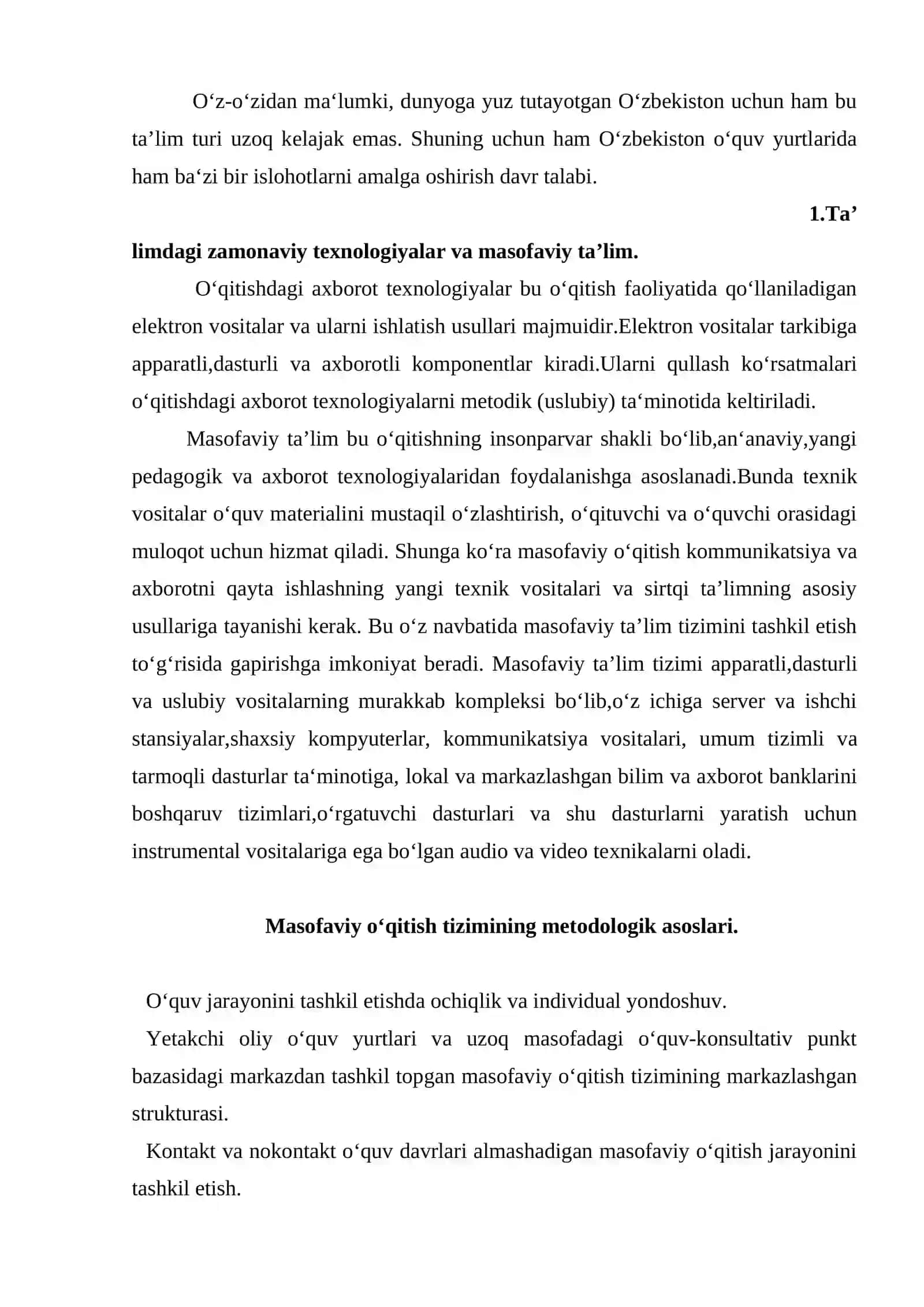 Masofaviy ta’lim texnologiyasi 4
