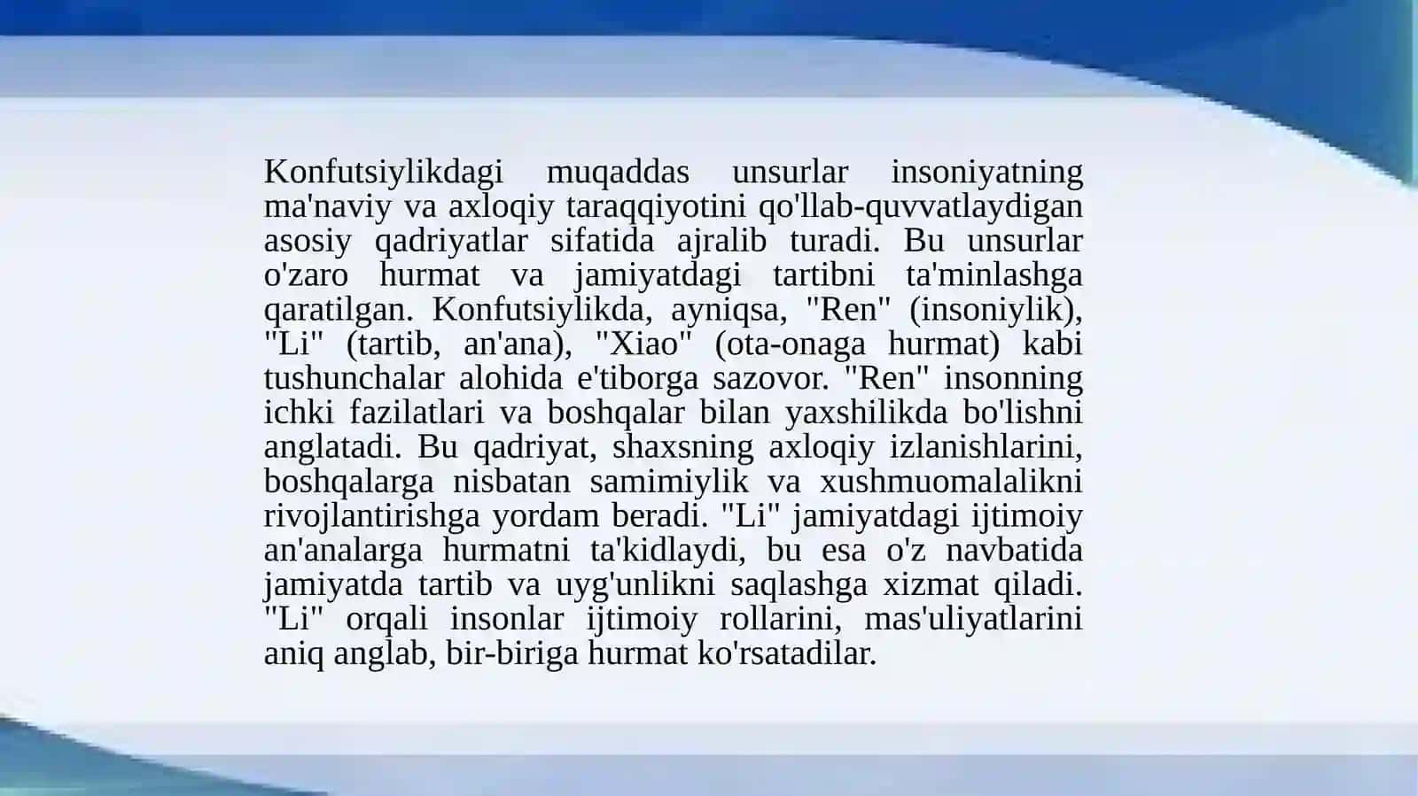 Konfutsiylikda Muqaddas Surlar va Ular E'zozlash Amallari 4