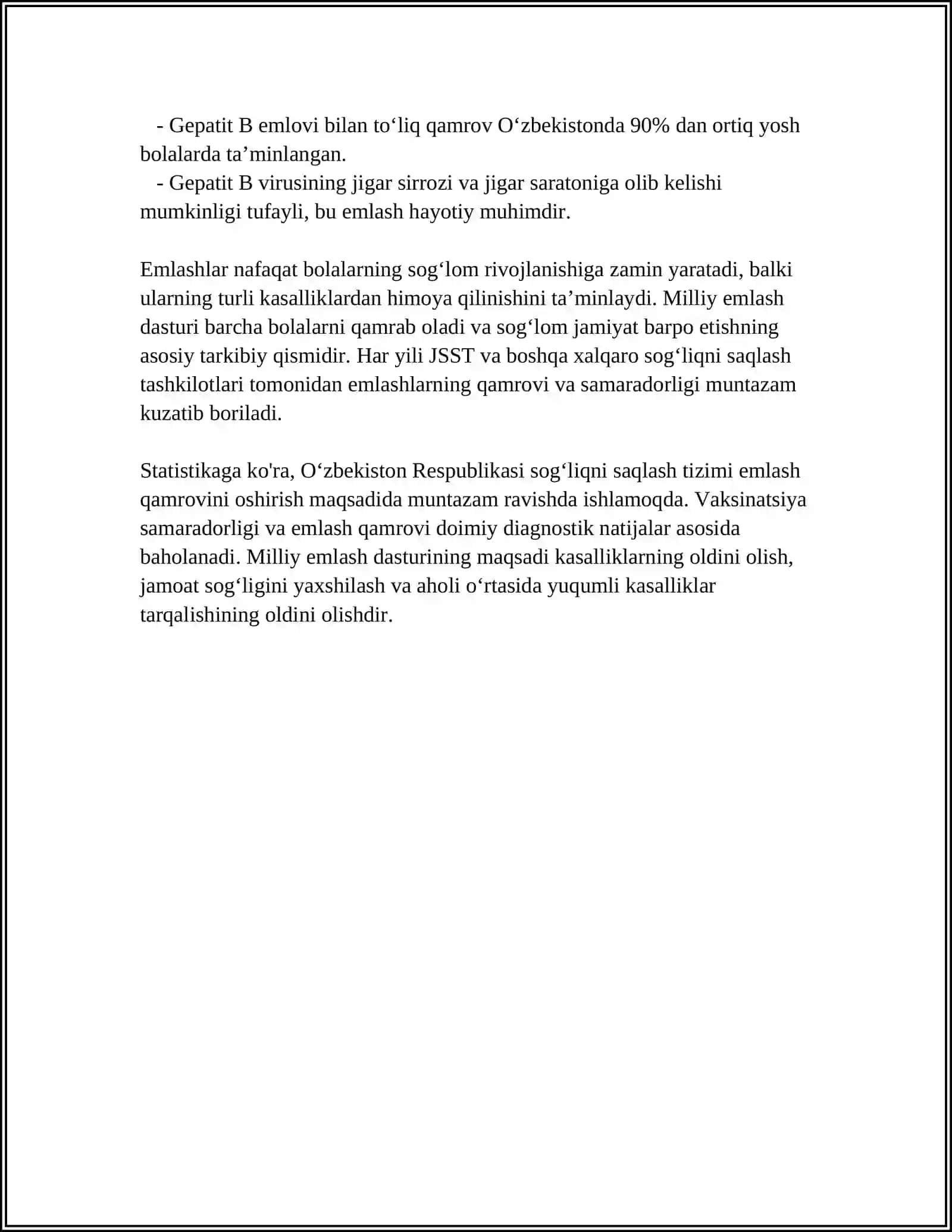 VAKSINATSIYA KALENDARI YANI O'ZBEKISTON RESPUBLIKASI MILLIY KALENDARI 4