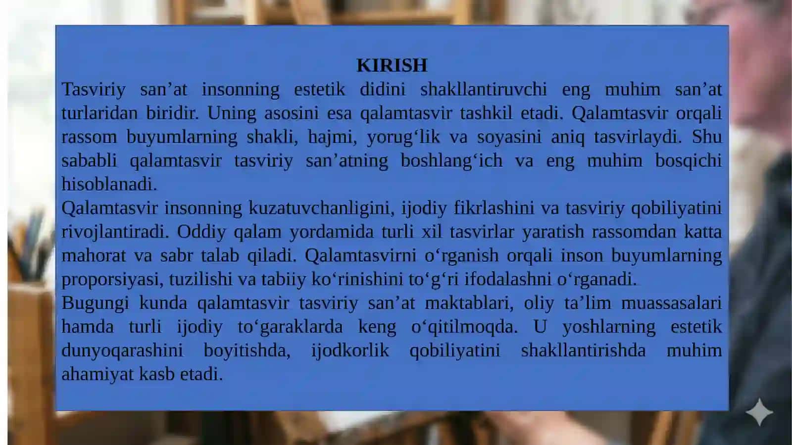 Tasviriy san'at asoslari-Qalamtasvir 4