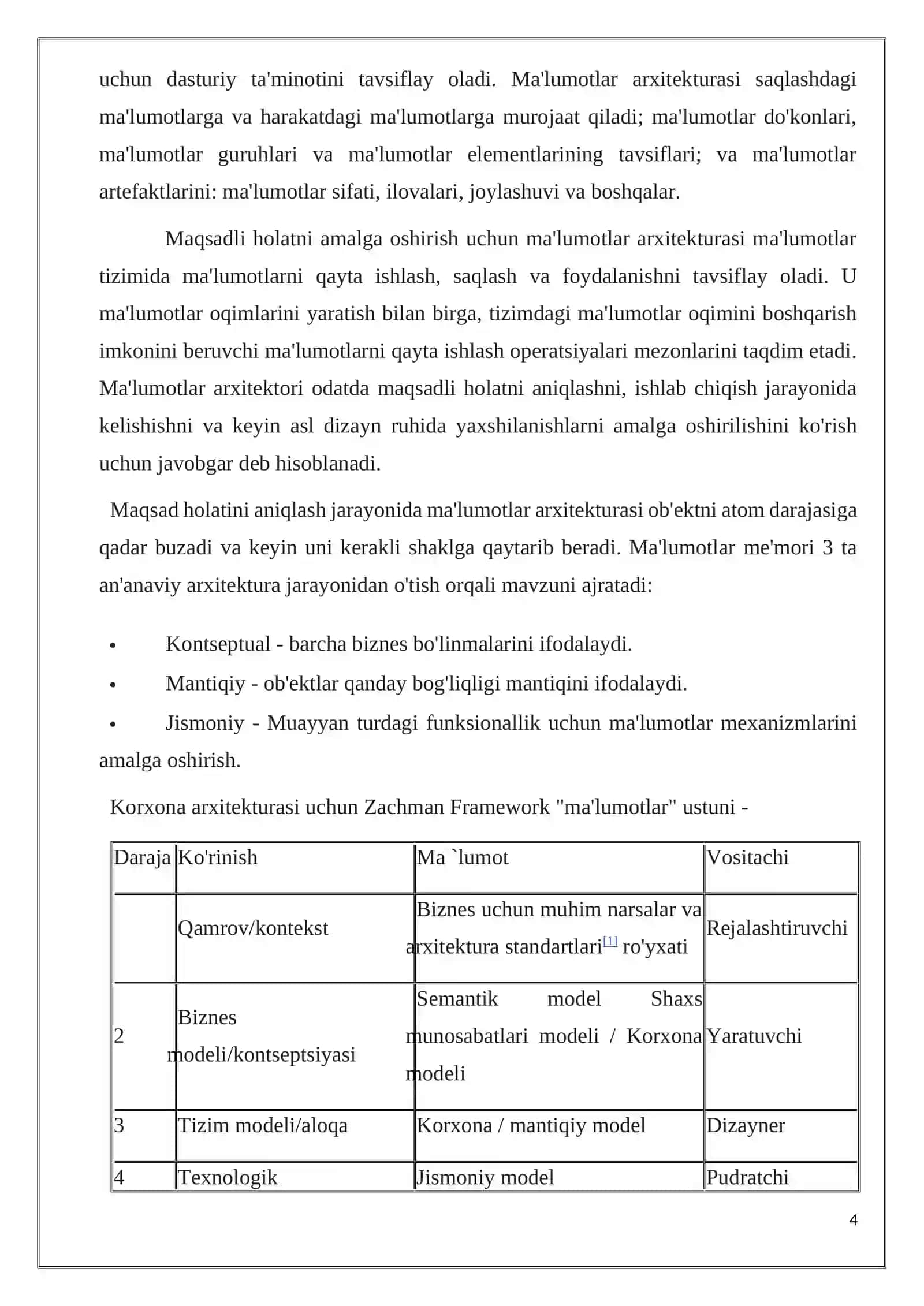 Axborot kommunikatsion texnologiyalarini ta’lim sohasi, ishlab chiqarish va tibbiyotda tadbiq etish 4