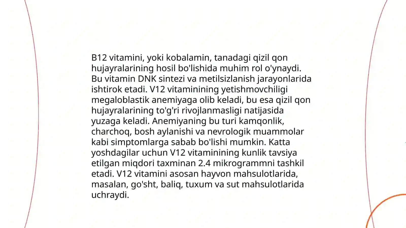 Mis, B12, B9 yetishmovchili anemiyalarning biokimyoviy asoslari 4